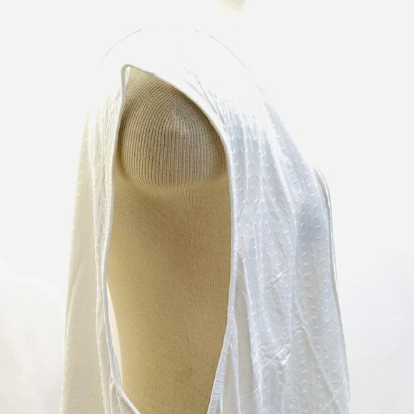 NWT CROFT & BARROW Women Sleeveless Pullover V-Neck 100% Rayon White Shirt Sz 4X - Picture 6 of 13